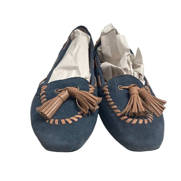 ISAAC MIZRAHI‎ LIVE!  Women’s shoes Size 7M, Blue & Tan - Picture 1 of 12